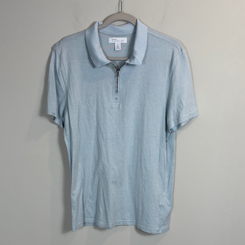 Nordstrom Signature Light Gray Polo Shirt size medium